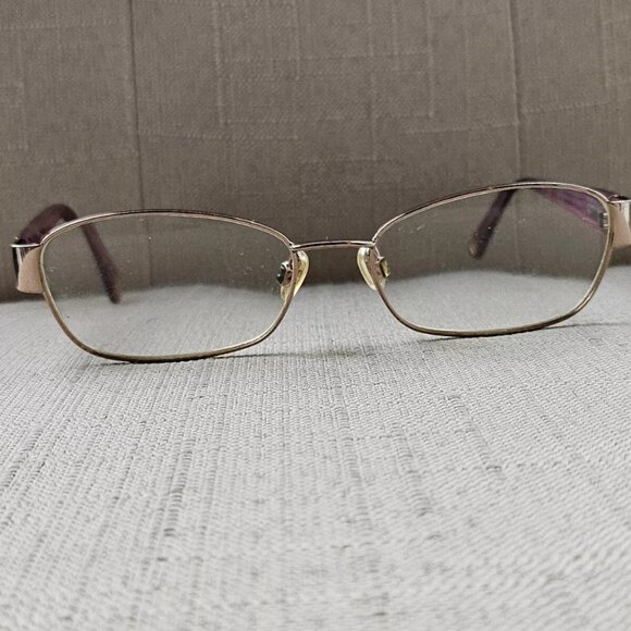 Anne Klein Women Glasses/Eyeglasses Gold Tone Full Rim Eye Wear Frame - Picture 7 of 12